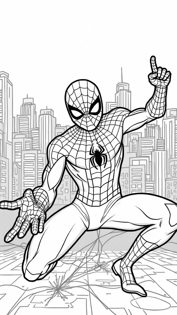 spidey friends coloring pages